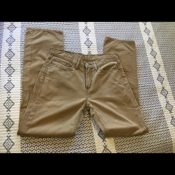 Levi's Other - Men’s Tan Levi’s Jeans Straight Leg